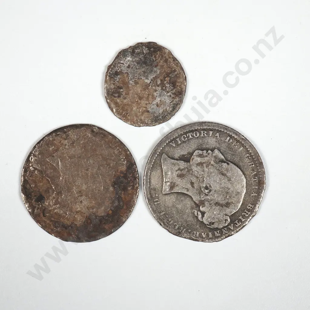 Assorted Sterling Silver Shipwreck Coinage from the Elingamite - Recovered by Kelly Tarlton   Image 1++