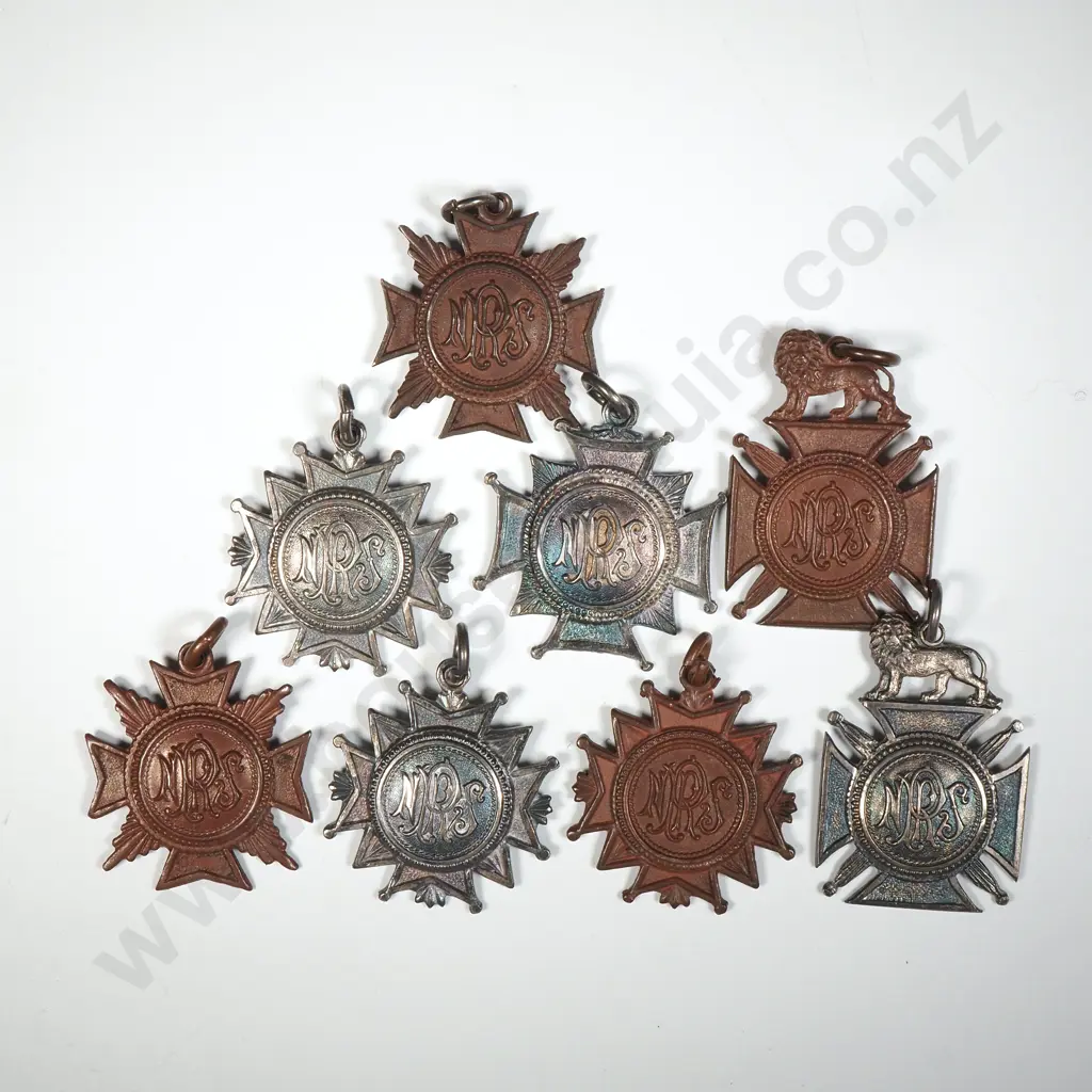 8 N.P.R.S Medals - 4 in Sterling Silver (43 Grams) & Four in Bronze Image 1++