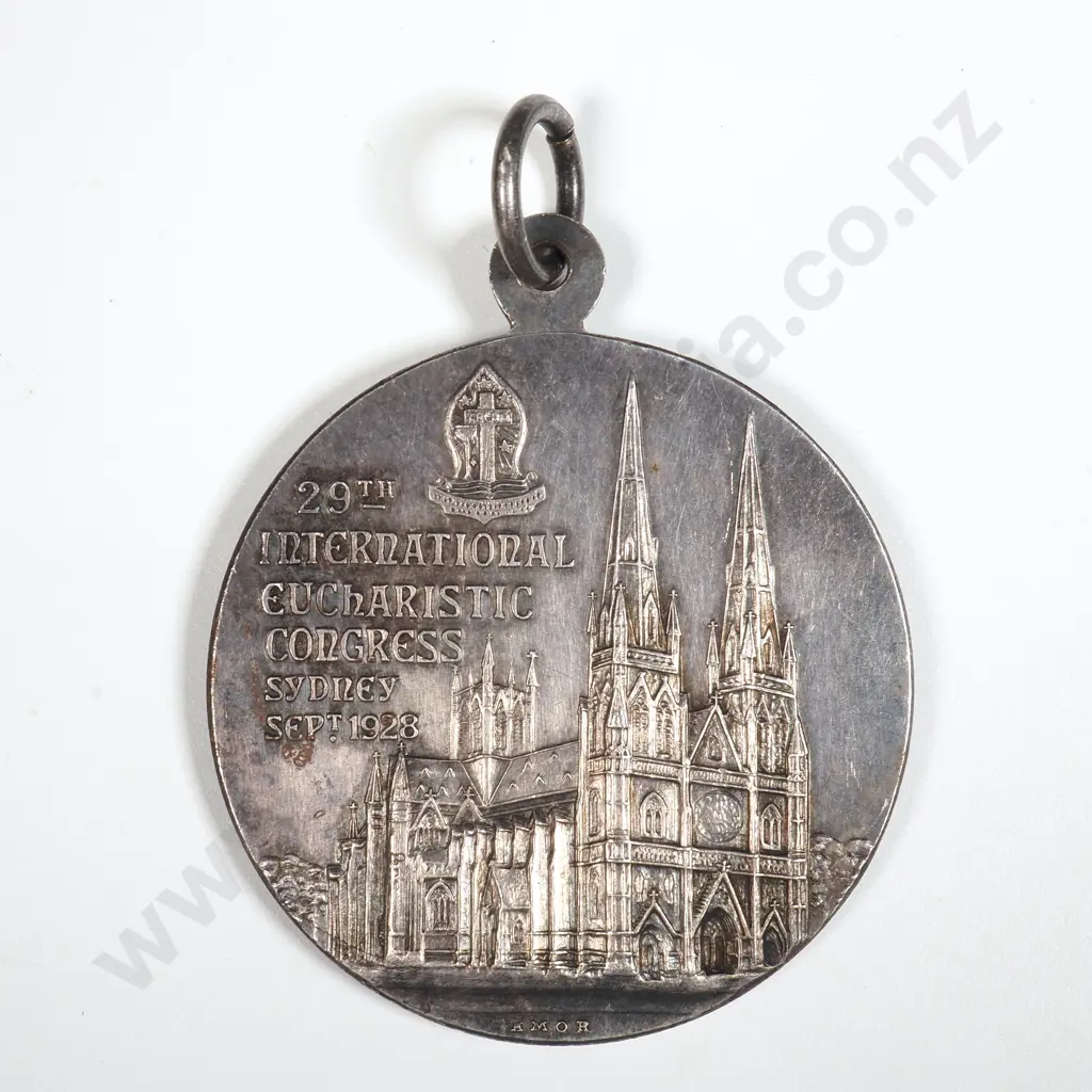 Untested SIlver Pope Medallion  Image 1++