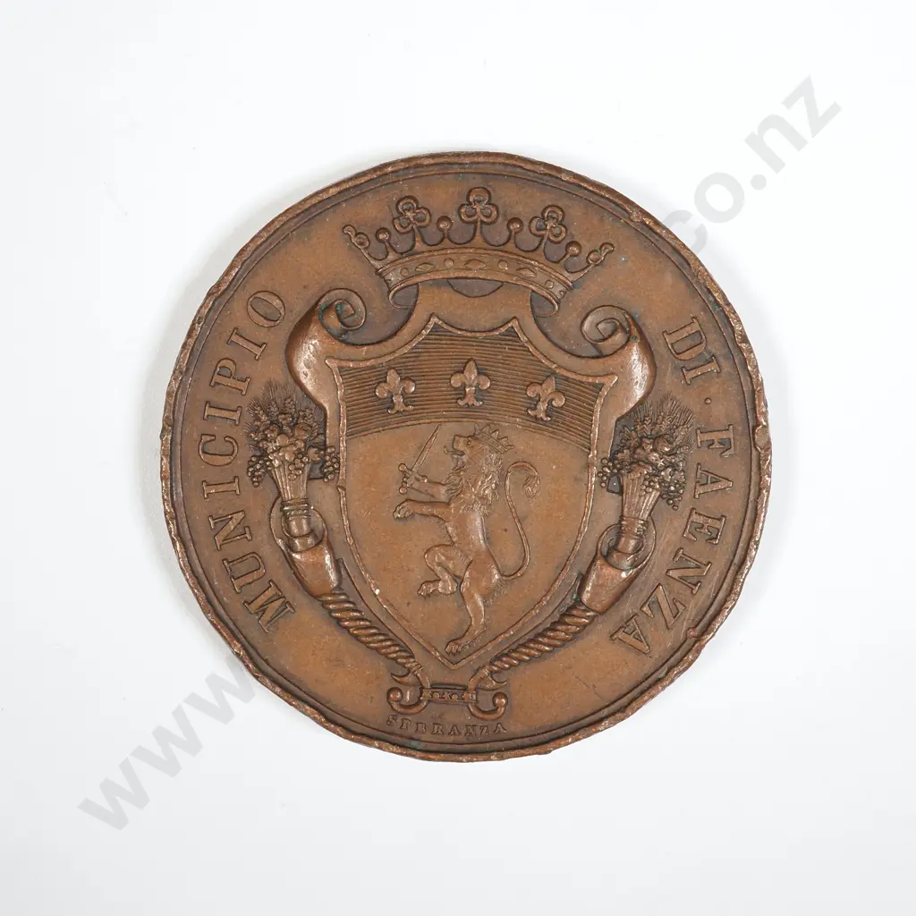 Antique Bronze Italian Medal  Image 1++