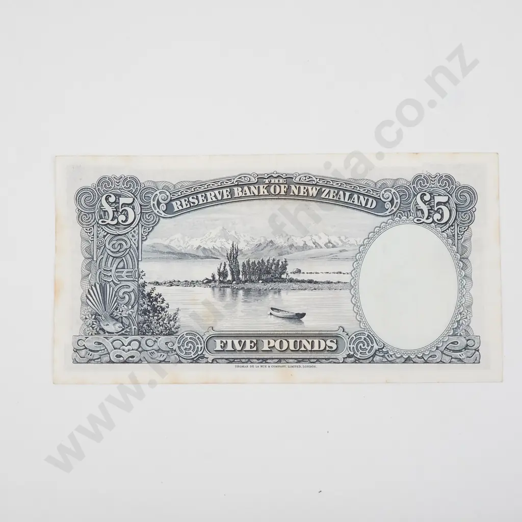 New Zealand Five Pound Fleming Banknote - Better Grade  Image 1++