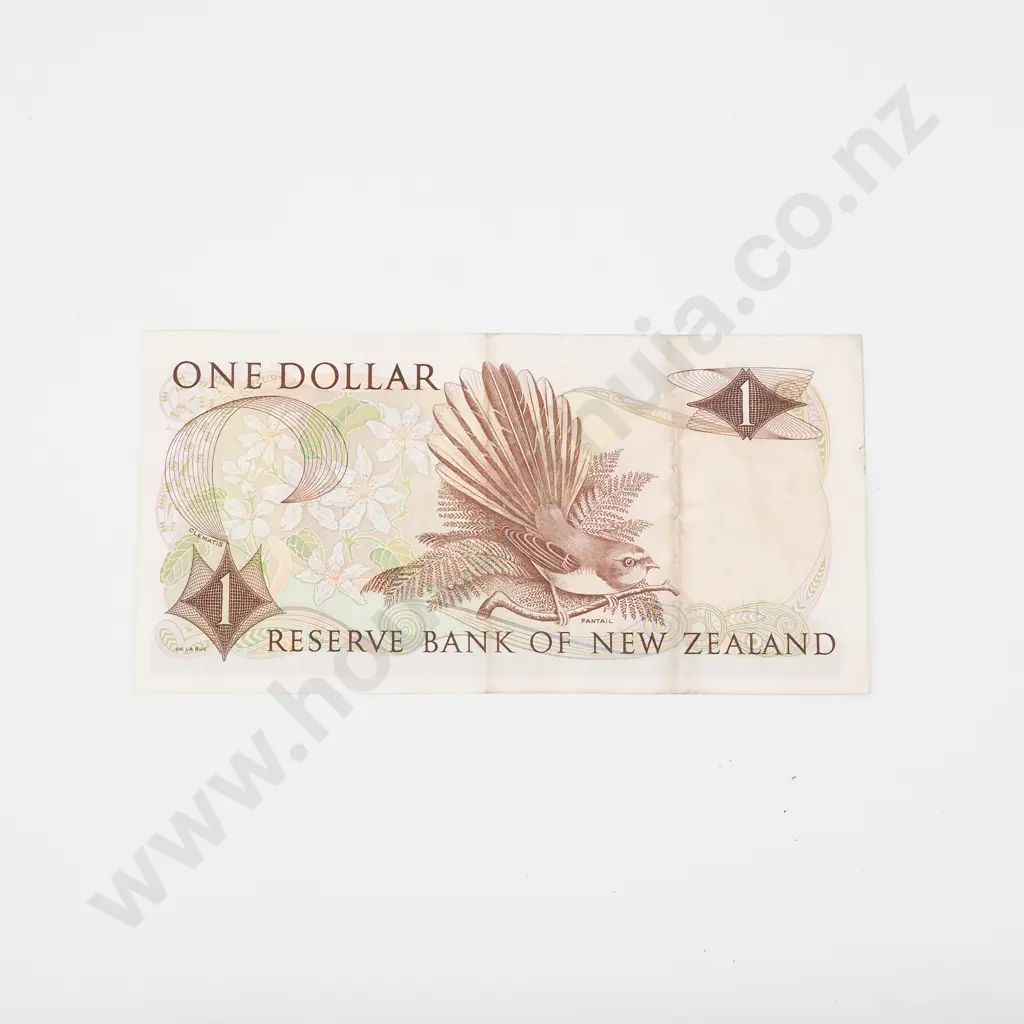 New Zealand One Dollar Fleming Banknote - Better Grade Image 1++