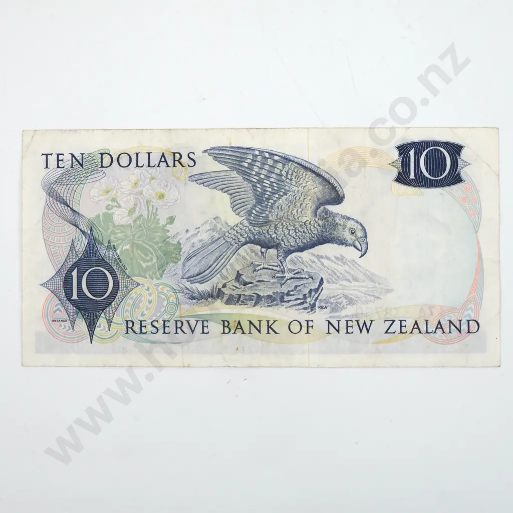 New Zealand Ten Dollar Knight Banknote - Better Grade Image 1++