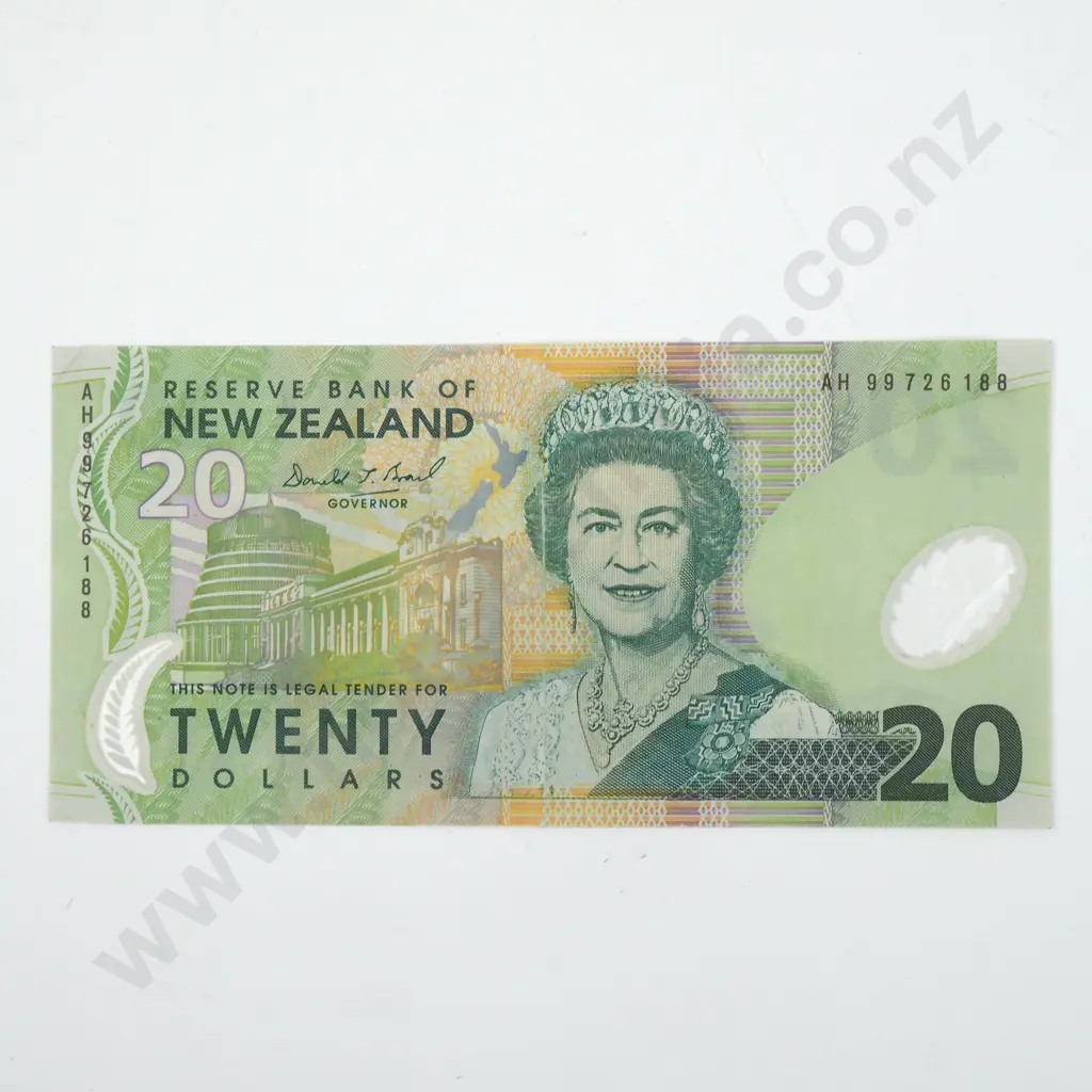 New Zealand Twenty Dollar Brash Banknote -AUNC Image 1++
