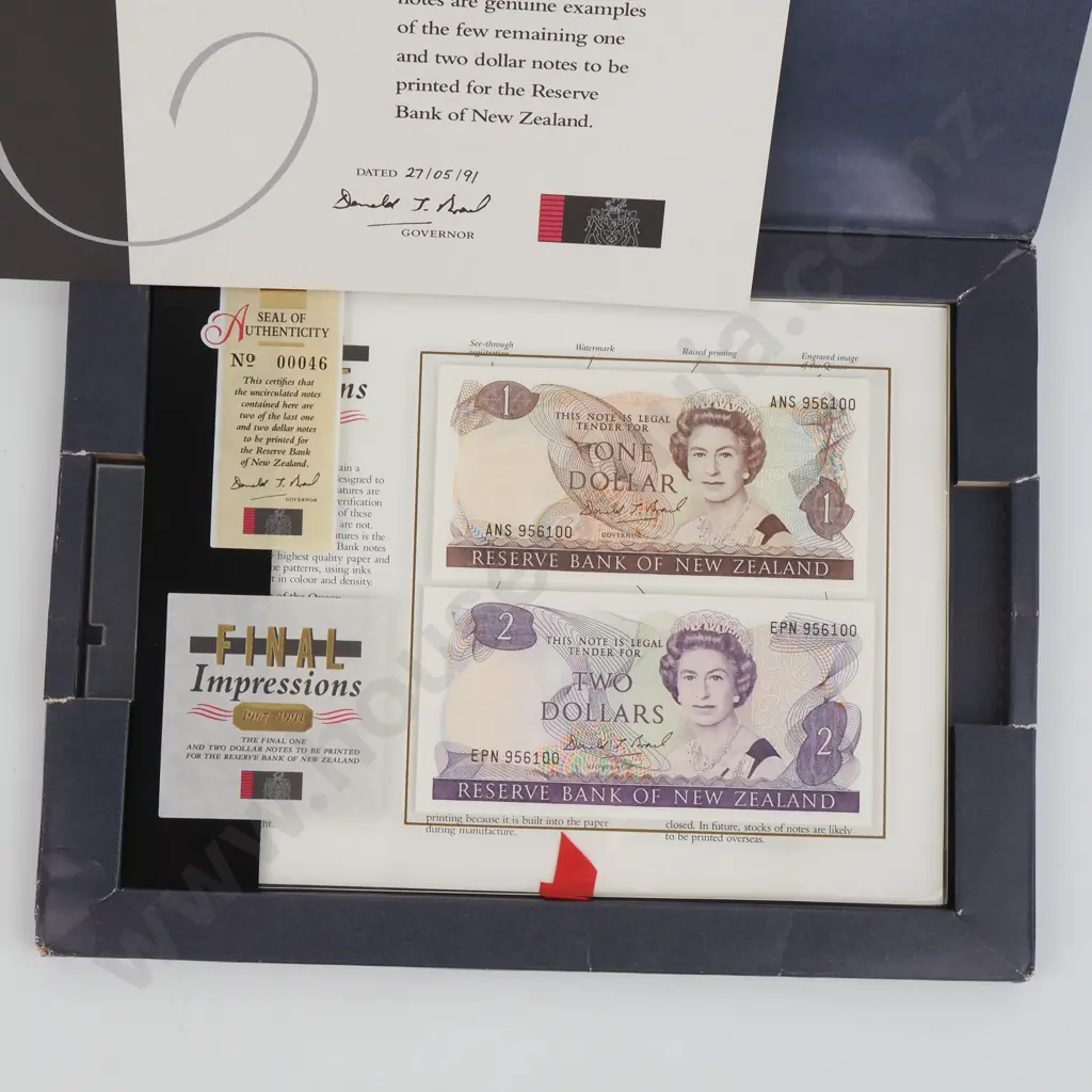 New Zealand Brash Banknote Final Impressions Set  Image 1++