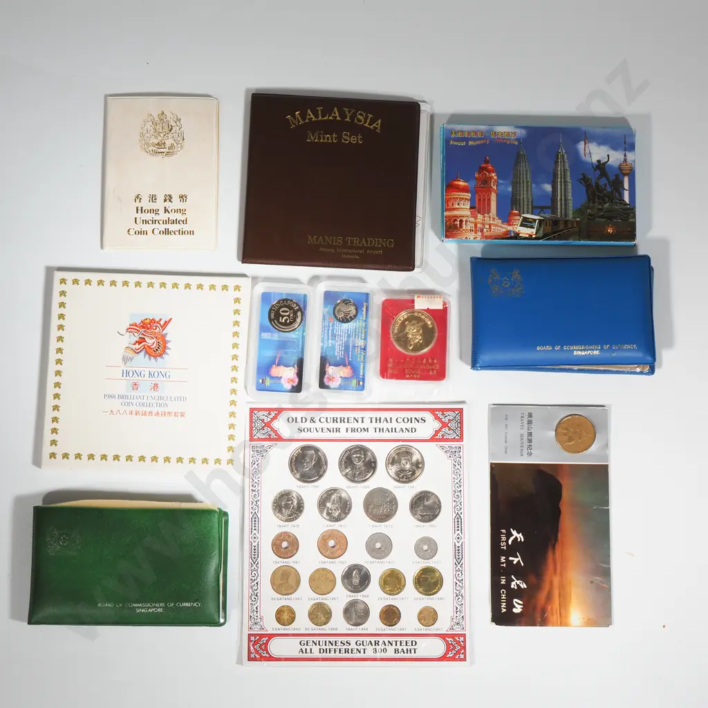 11 Assorted Asian Coin Sets & Packs  Image 1++