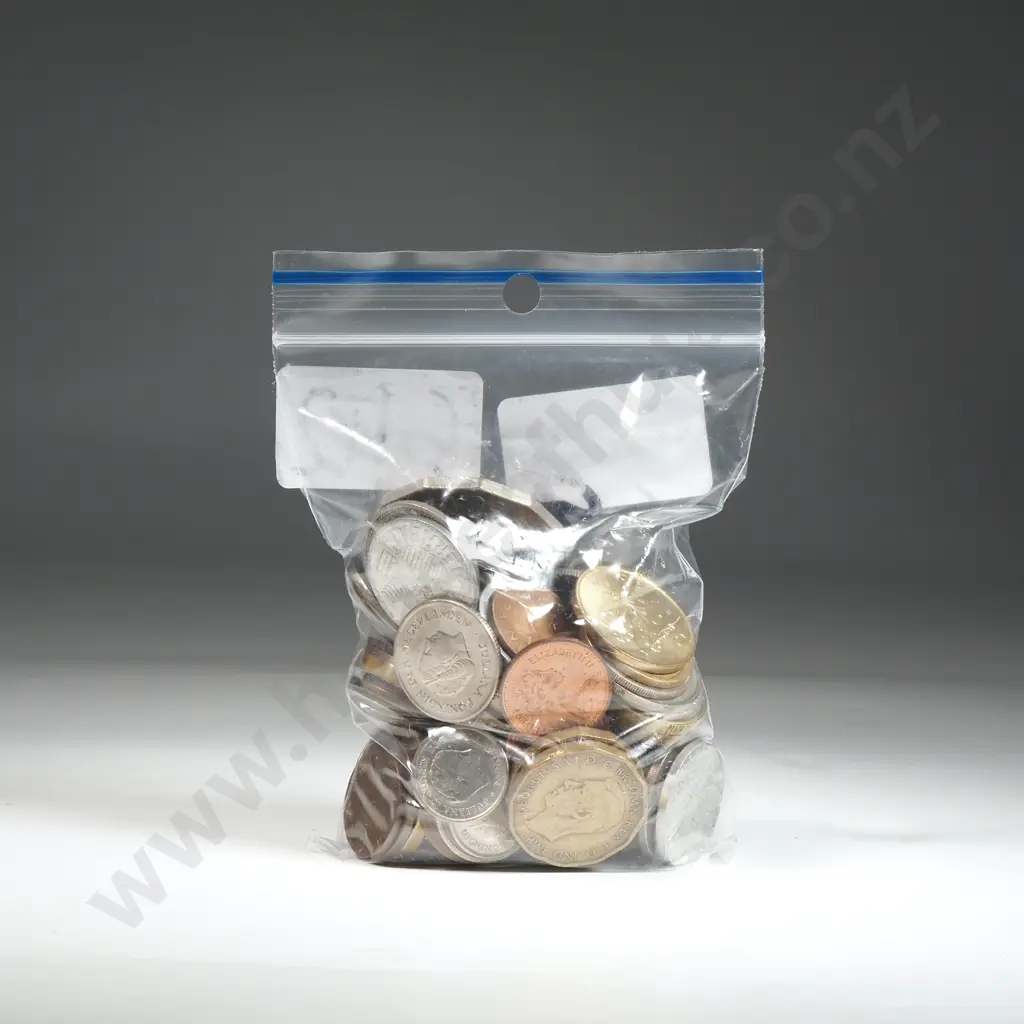 Assorted International Coinage - 320 Grams  Image 1++