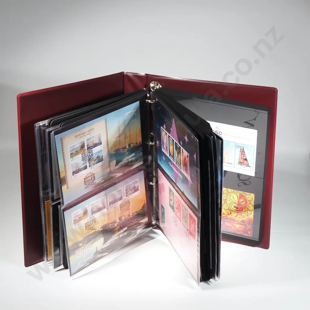 New Zealand Stamps, Mint & Used & First Day Covers in Album - Approx Face Value $700 Image 1++