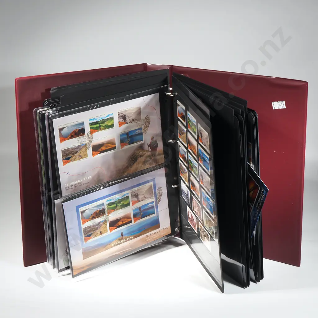 New Zealand Stamps, Mint & Used & First Day Covers in Album - Approx Face Value $450 Image 1++