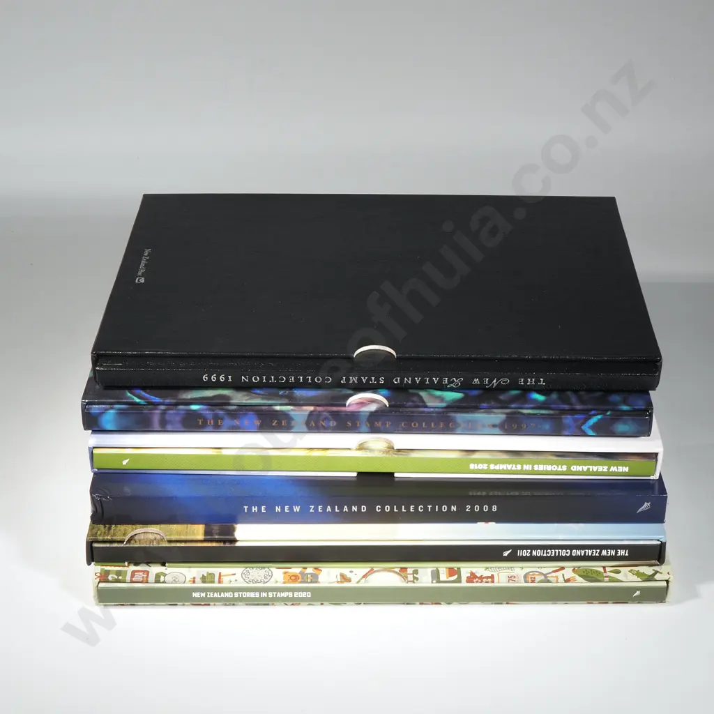 Six New Zealand Stamp Albums - Approx Face Value - $250 NZD Image 1++