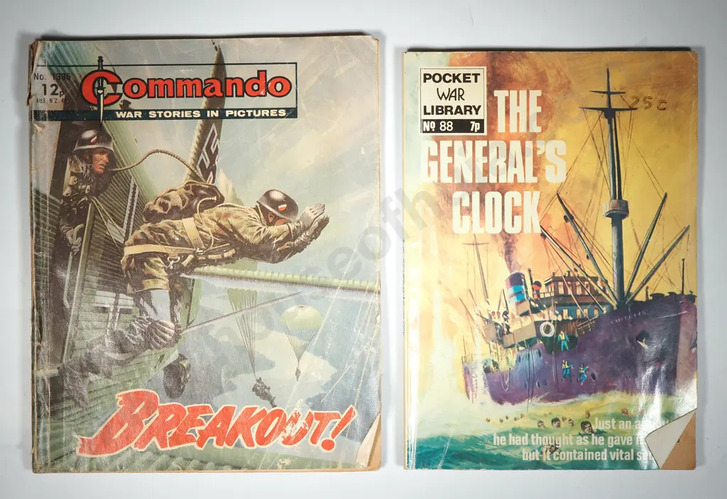 Two WWII War Story Books in Pictures Image 1++