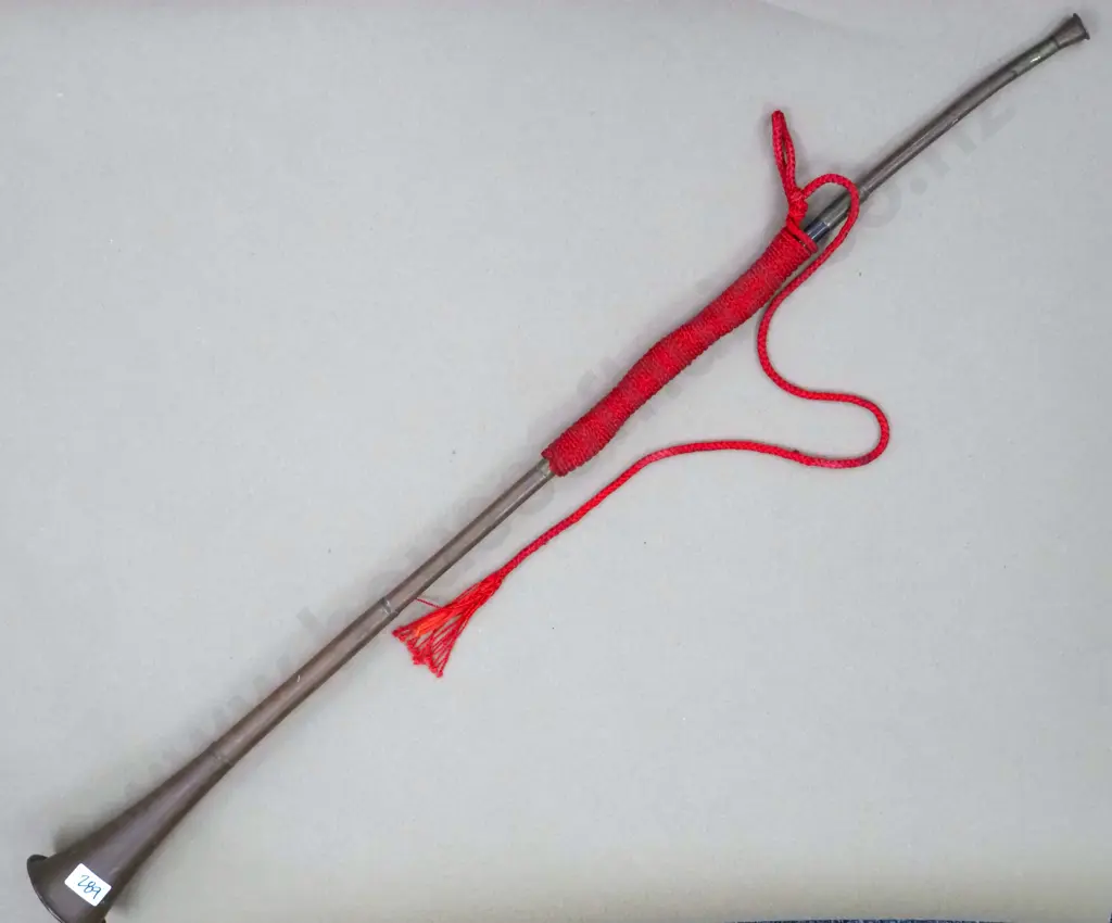 Antique Copper Hunting Horn Image 1++