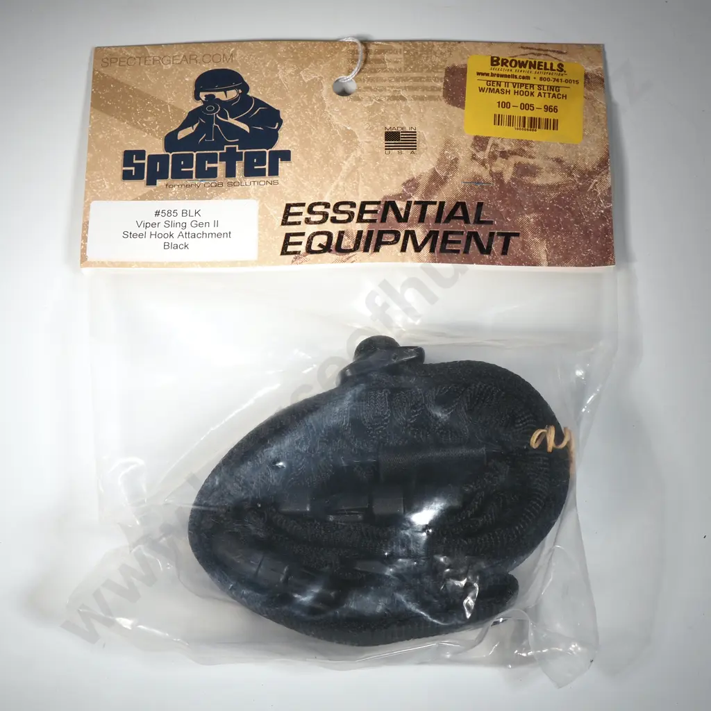 Specter 585 Viper Sling Gen II Steel Hook Attachment Black  Image 1++