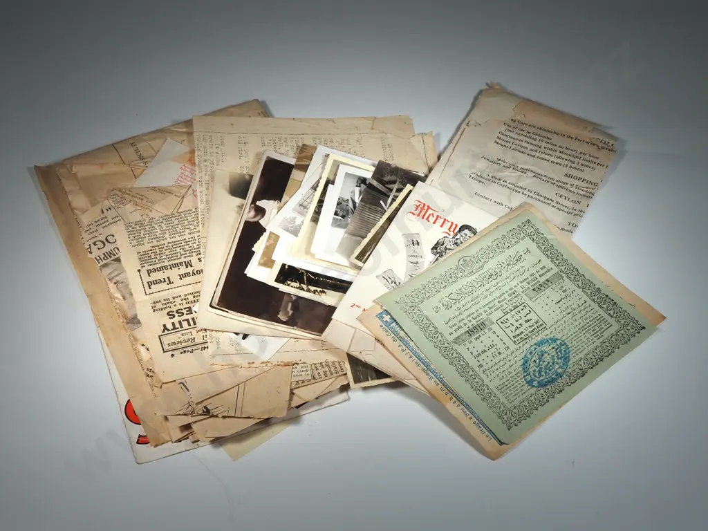 Bag of WWII empherma & photos Image 1++