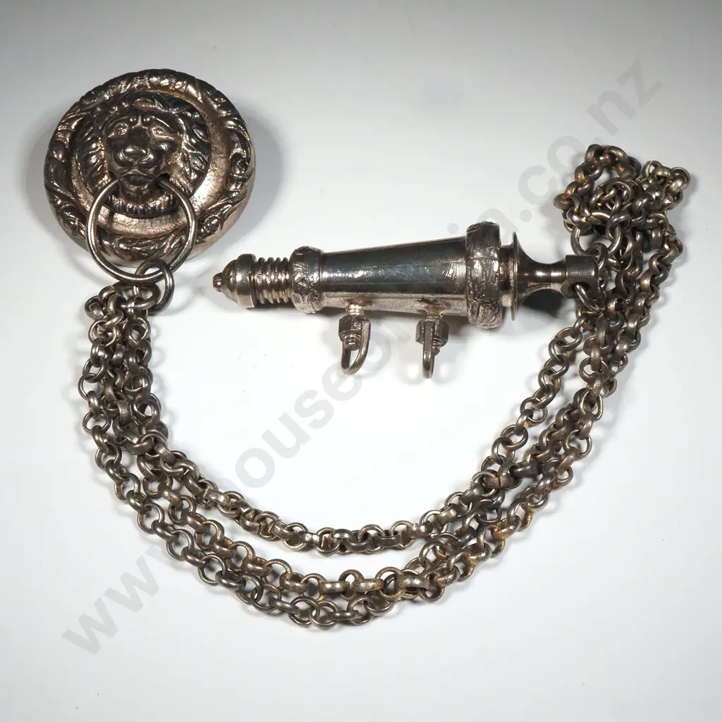 Reproduction Whistle & Chain 1800s Pattern  Image 1++