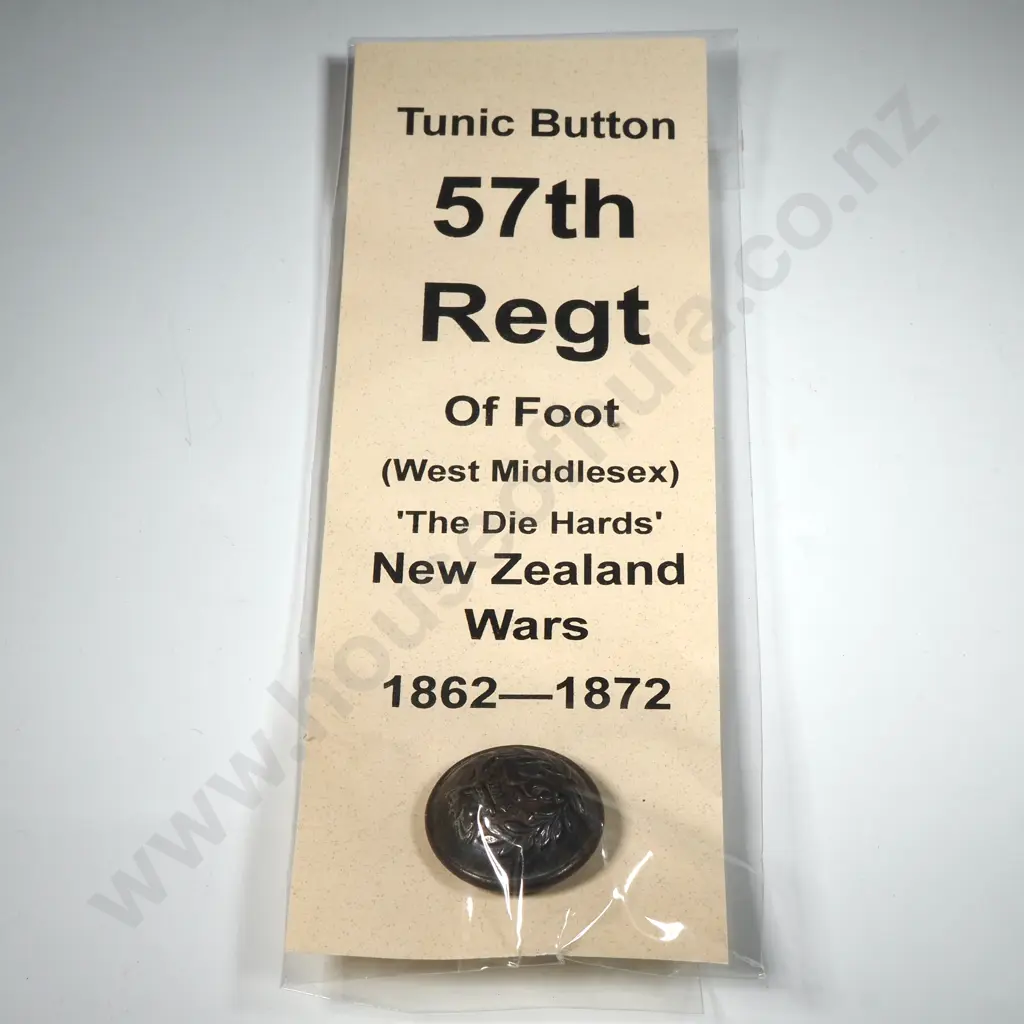 57th Regt New Zealand Wars Button Image 1++