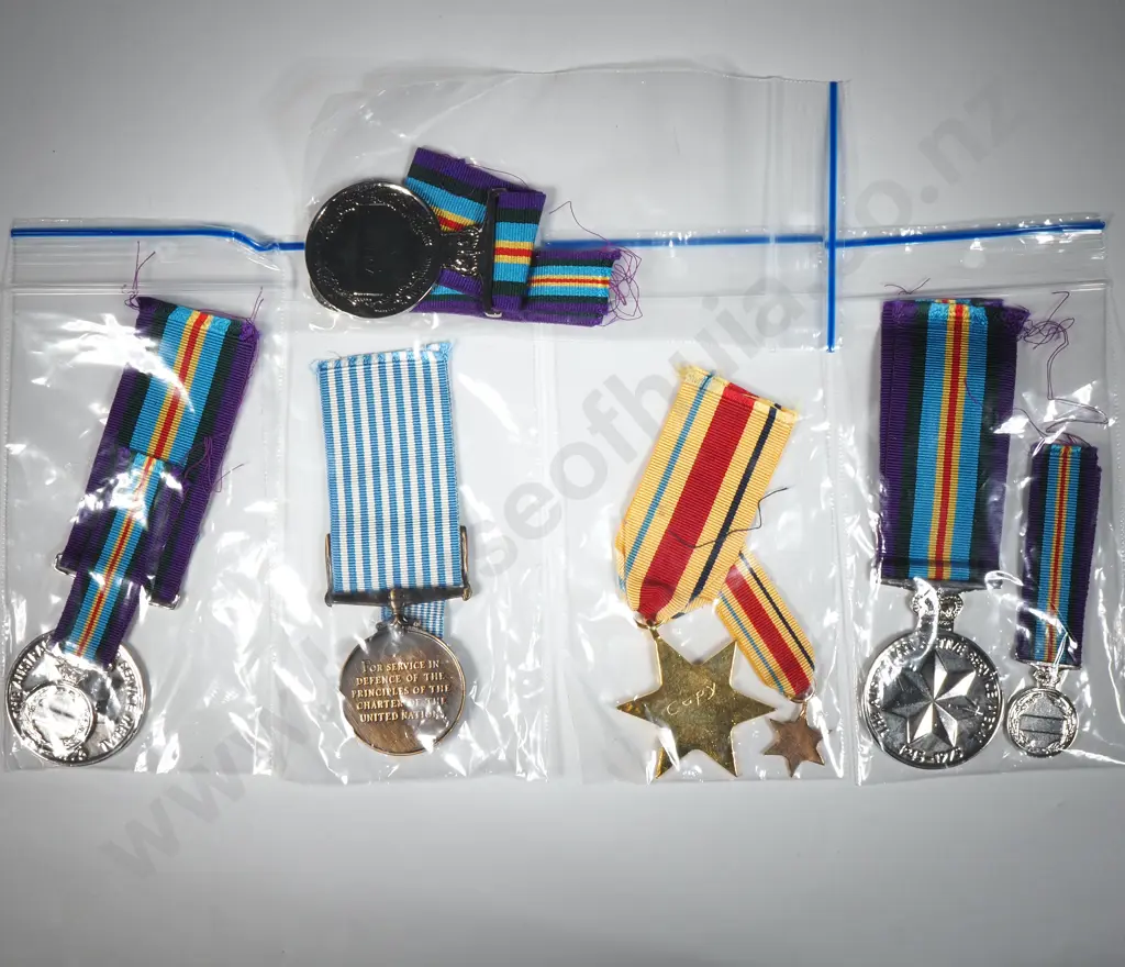 Assorted Lot of Replica Military Medals & Miniatures  Image 1++