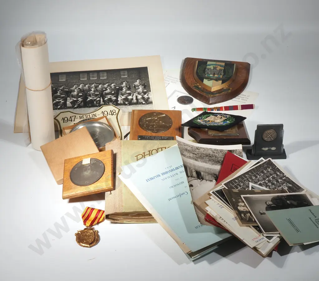 File Box of Military Related Items Related to Private Willmott, North Hamptonshire Regiment. Image 1++
