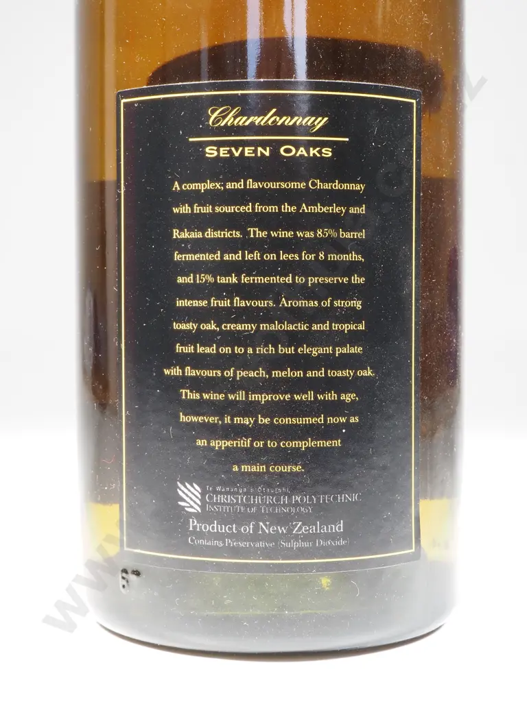 2000 Seven Oaks Chardonnay - Canterbury  Image 1++