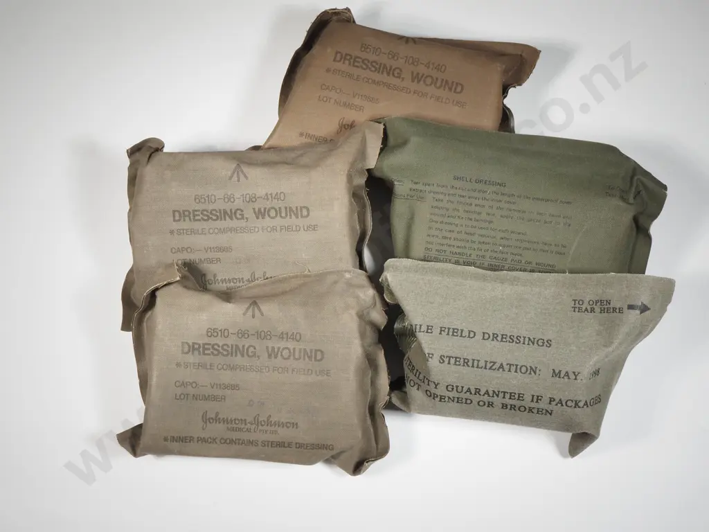 Five Military Field Dressings Image 1++