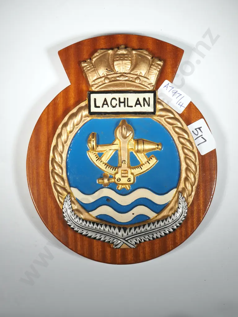 HMNZS Lachlan Wall Hanging Plaque  Image 1++