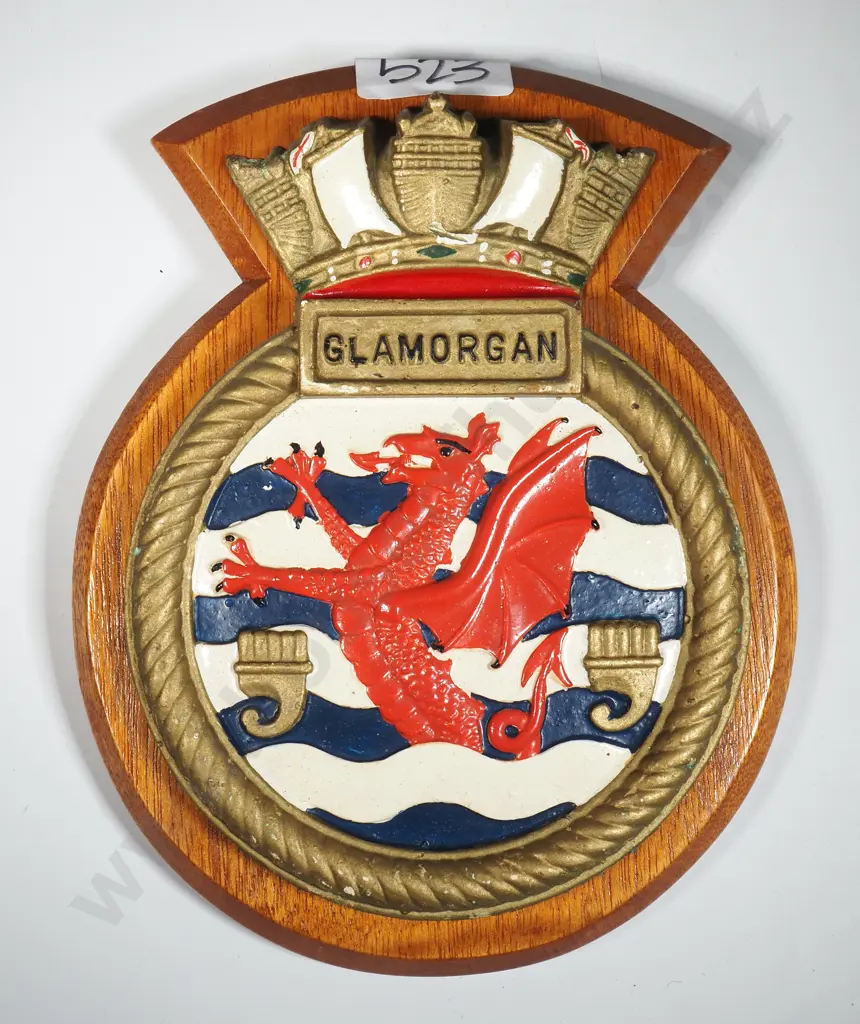 HMS Glamorgan Wall Hanging Plaque  Image 1++