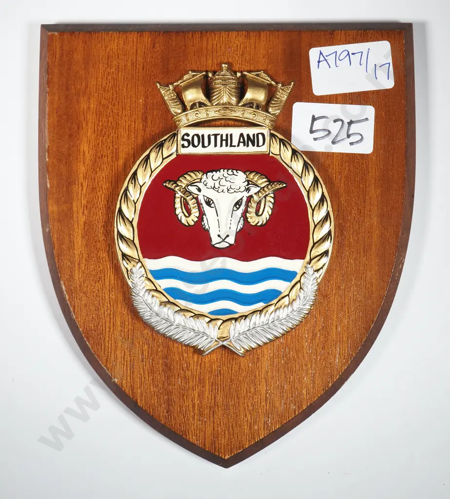 HMNZS Southland Wall Hanging Plaque  Image 1++
