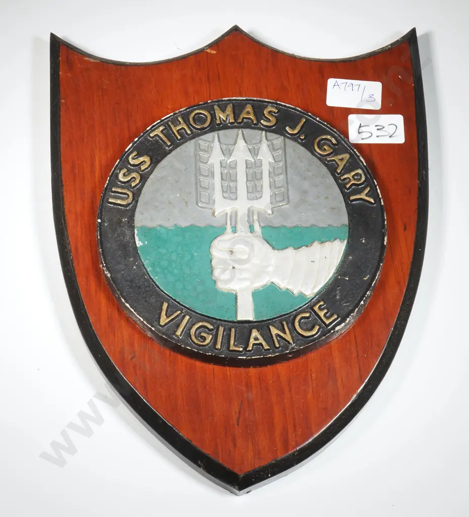 USS Thomas J Gary Wall Hanging Plaque  Image 1++