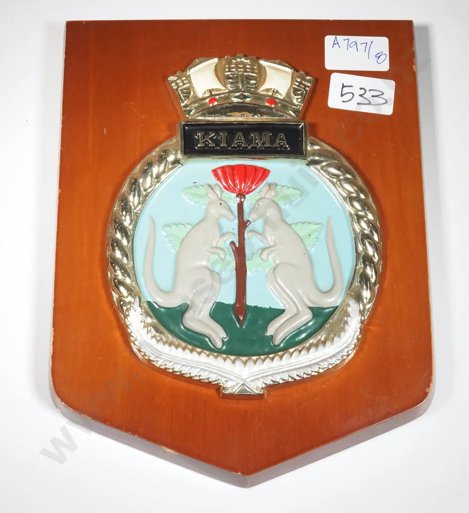 HMAS Kiama Wall Hanging Plaque  Image 1++