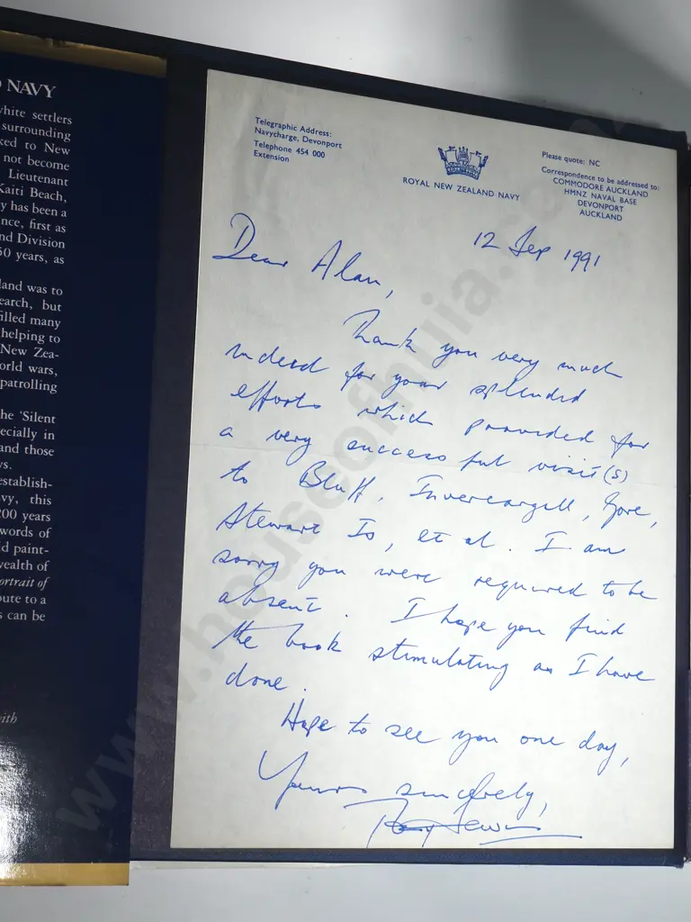 Portrait of the RNZN Book & Rules of 2NZEF Association Southland Branch  Image 1++