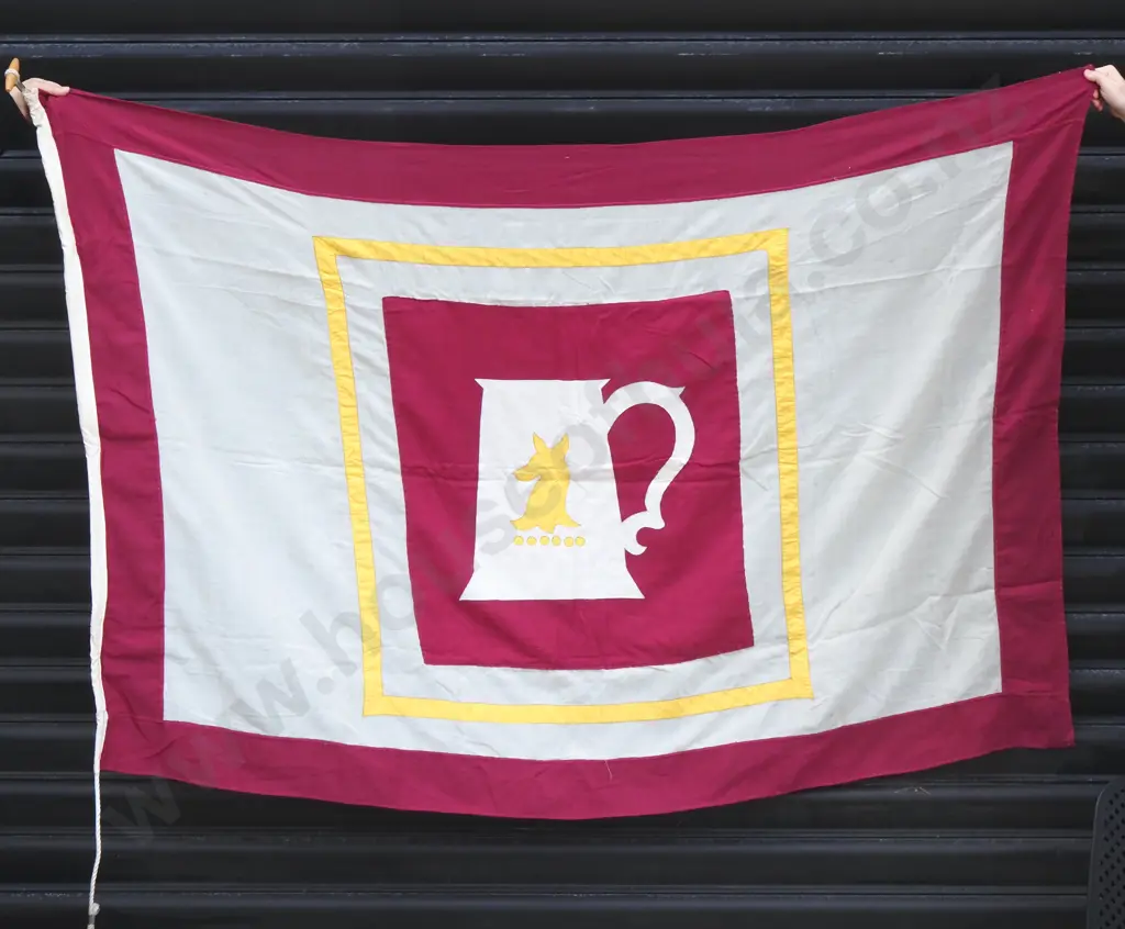 Vintage Whitbread Flag from Sir Peter Blakes Yacht "Ceramco" (1982 - 81) Image 1++