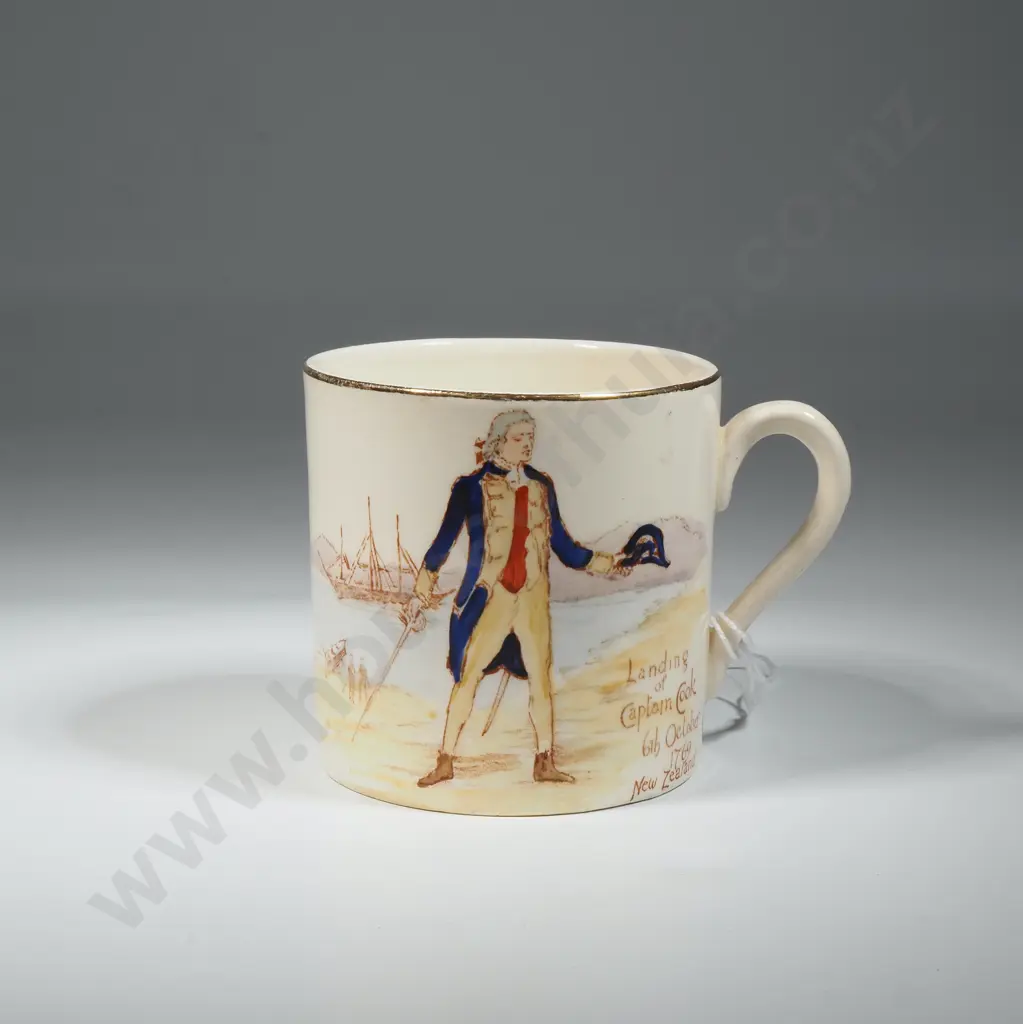 Vintage H&K Tunstall Mug To Celebrate James Cook Landing in NZ 1769 Image 1++