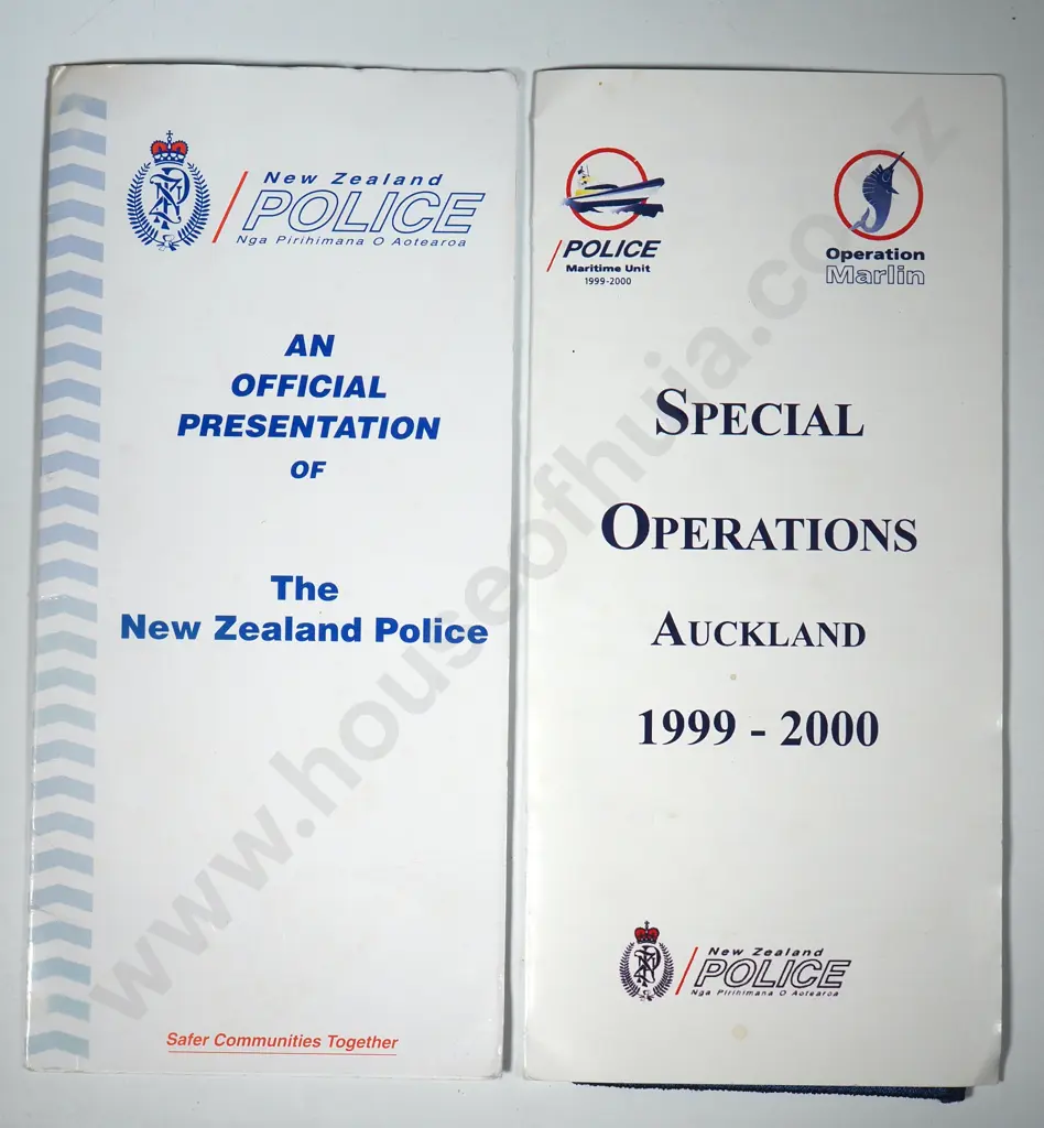 Two Police Patches in Presentation Folders  Image 1++