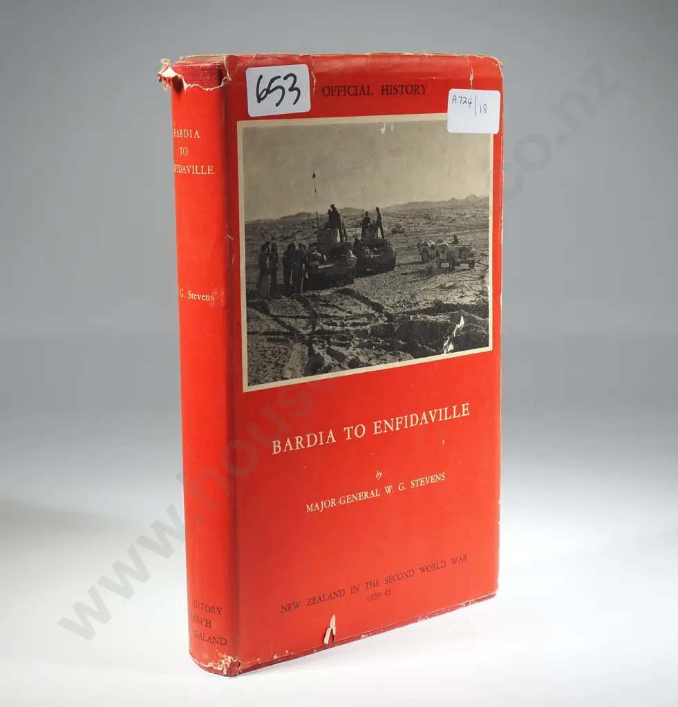 Official History Of NZ In The Second World War; Bardia to Enfidaville Image 1++