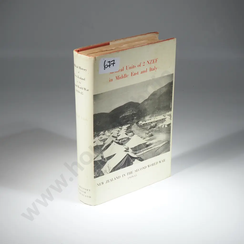 Official History - Medical Unites of 2 NZEF in Middle Easy & Italy  Image 1++