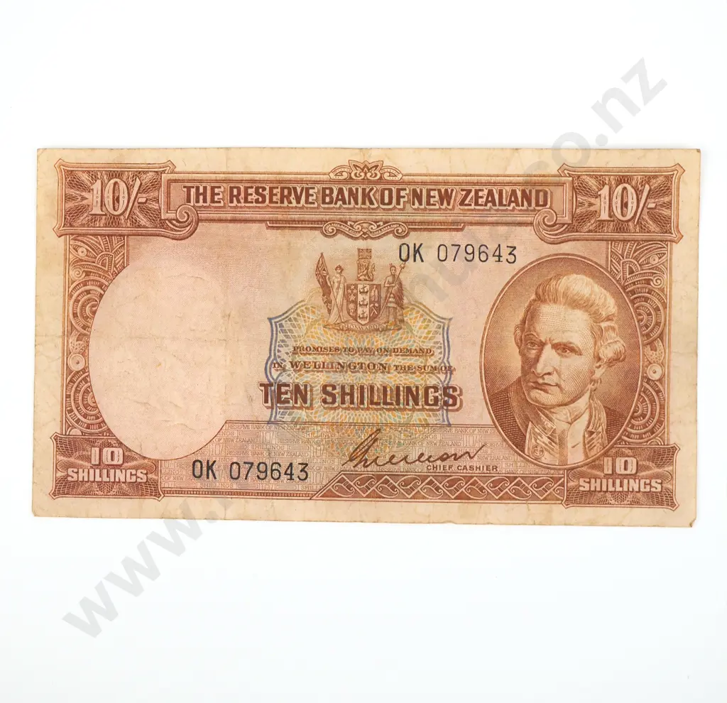 Ten Shilling Wilson Banknote  Image 1++
