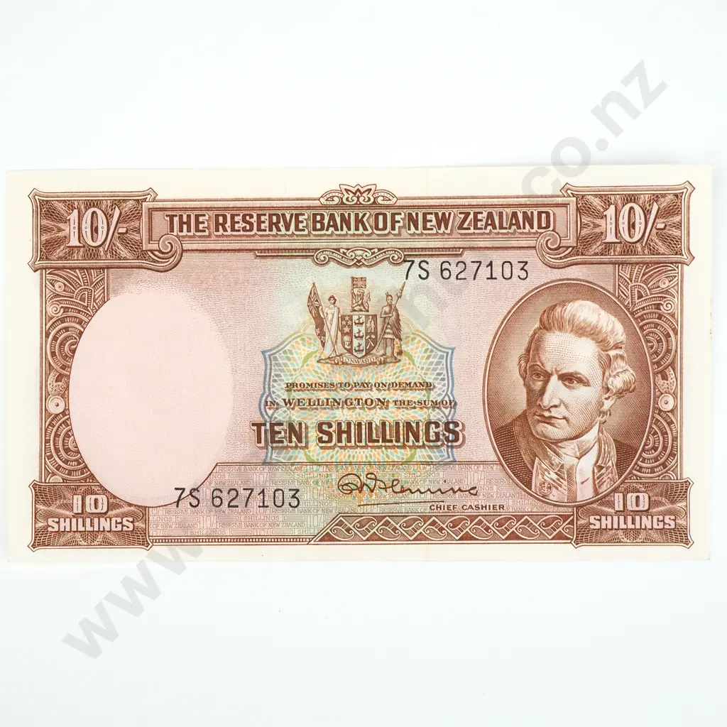 Ten Shilling Fleming Banknote - EF  Image 1++