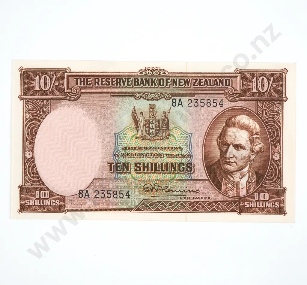 Ten Shilling Fleming Banknote - AUNC Image 1++
