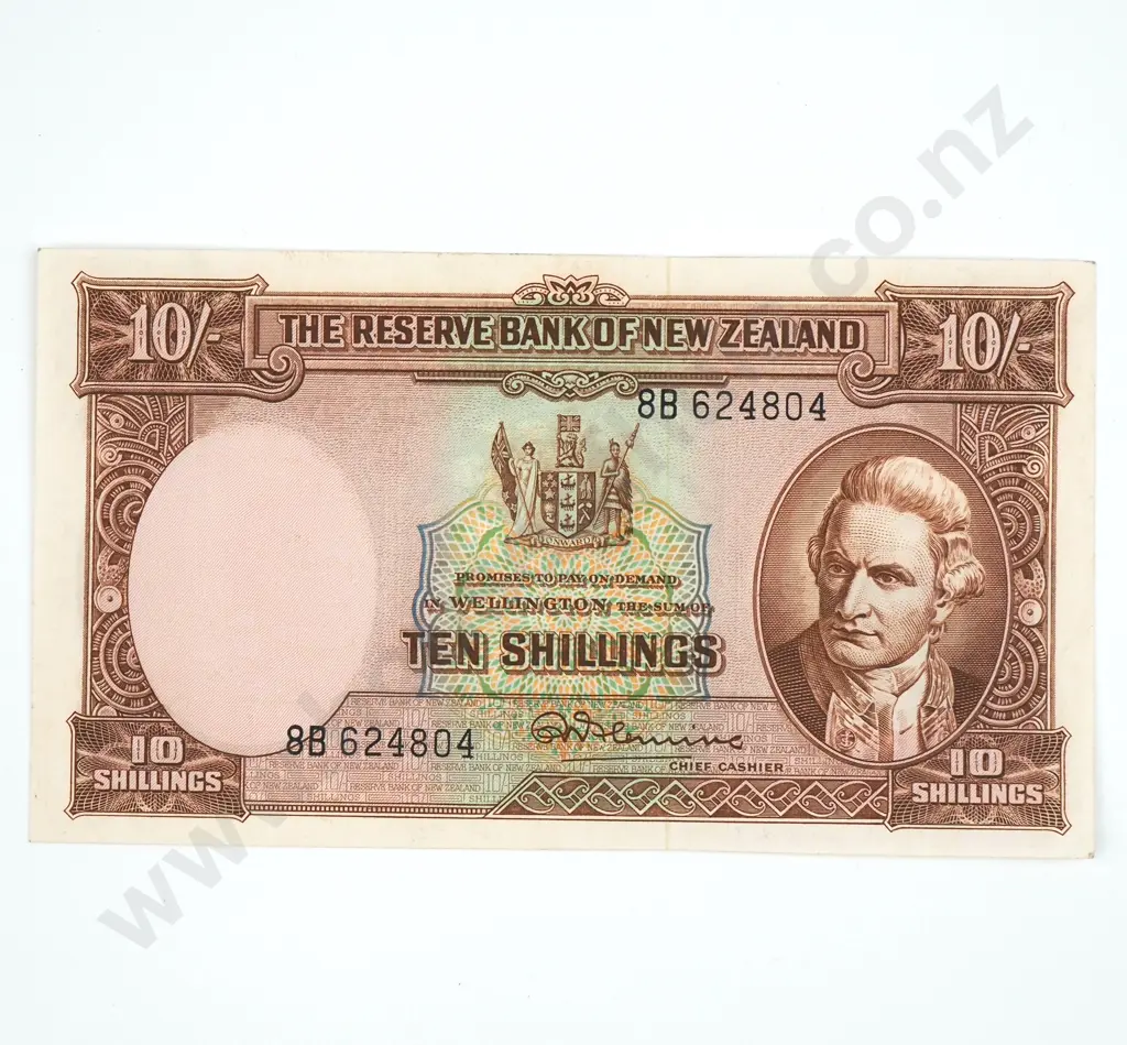 Ten Shilling Fleming Banknote - AUNC Image 1++