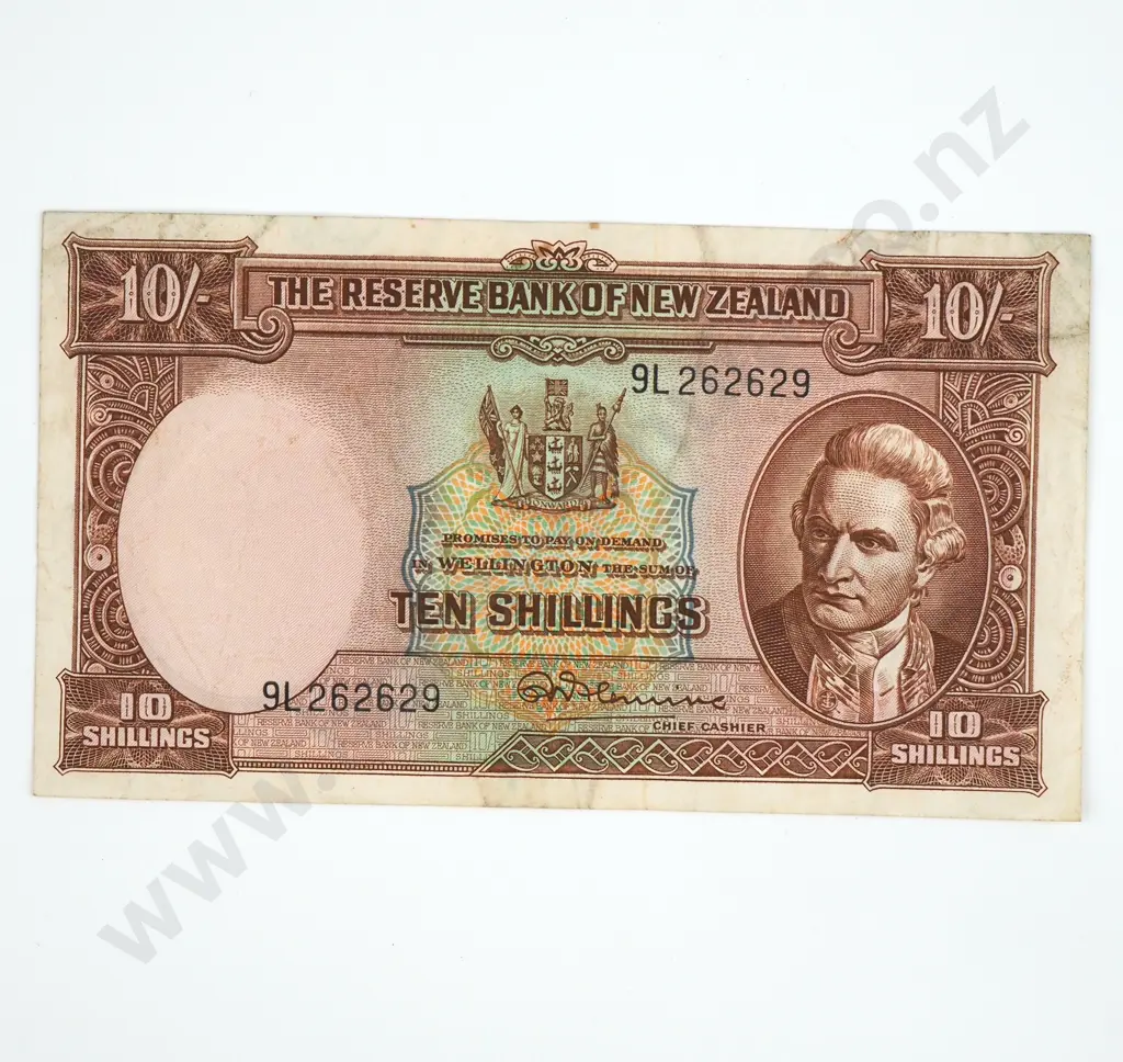 Ten Shilling Fleming Banknote  Image 1++