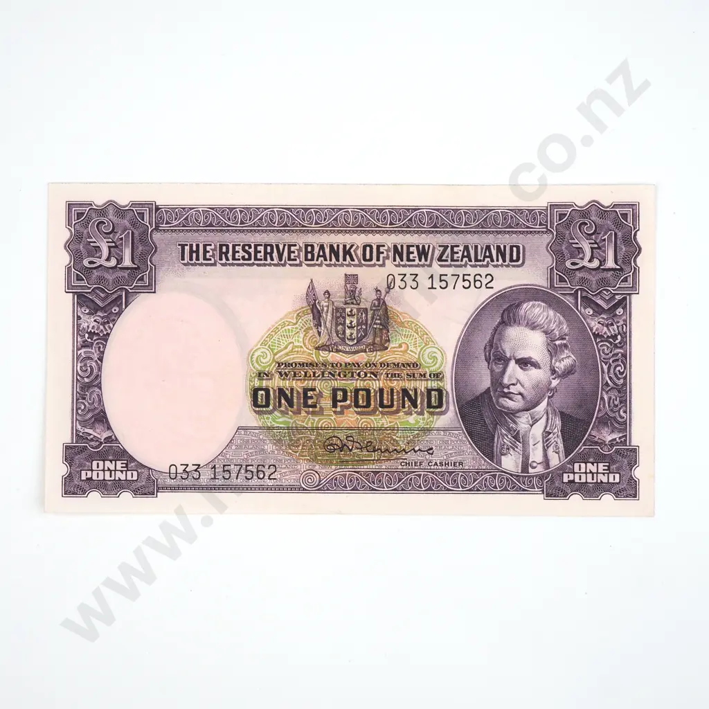 One Pound Fleming Banknote - UNC - CV $400 Image 1++