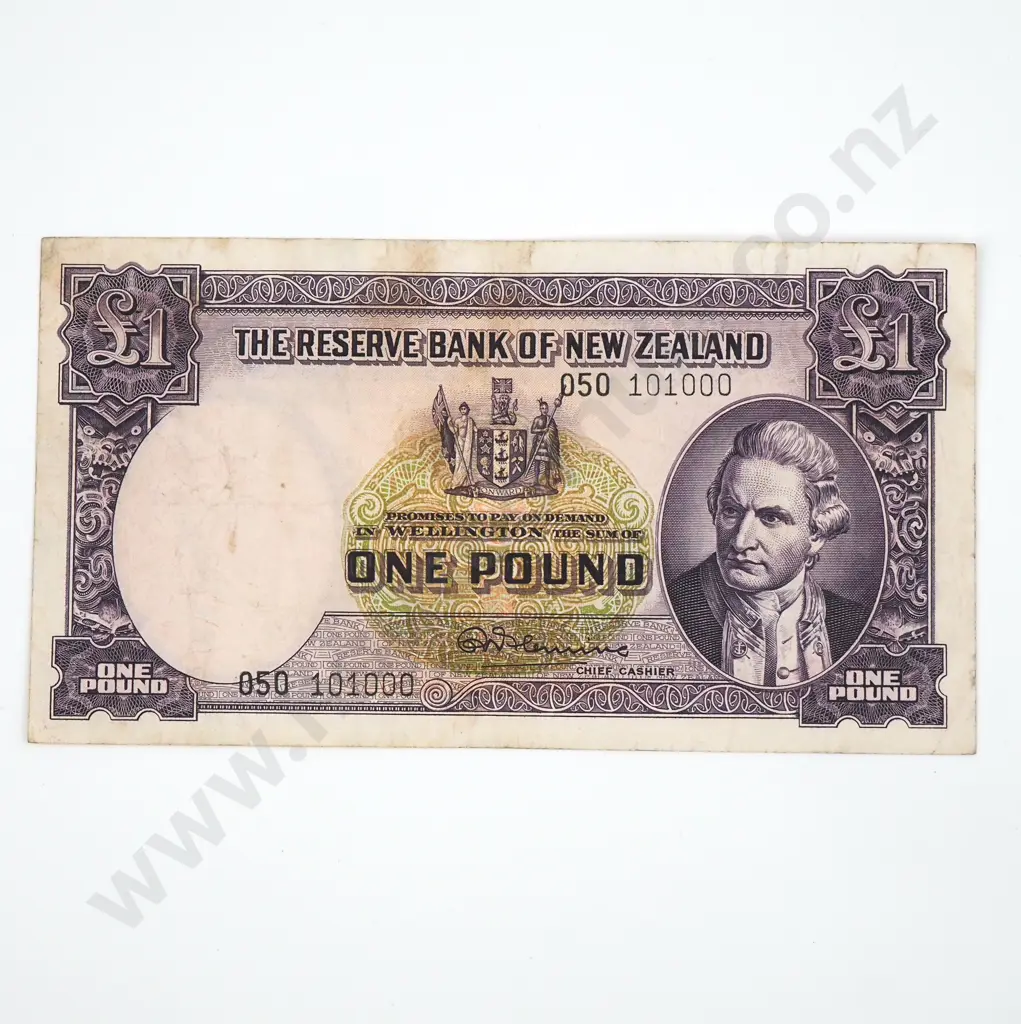 One Pound Fleming Banknote - Interesting Serial Number  Image 1++
