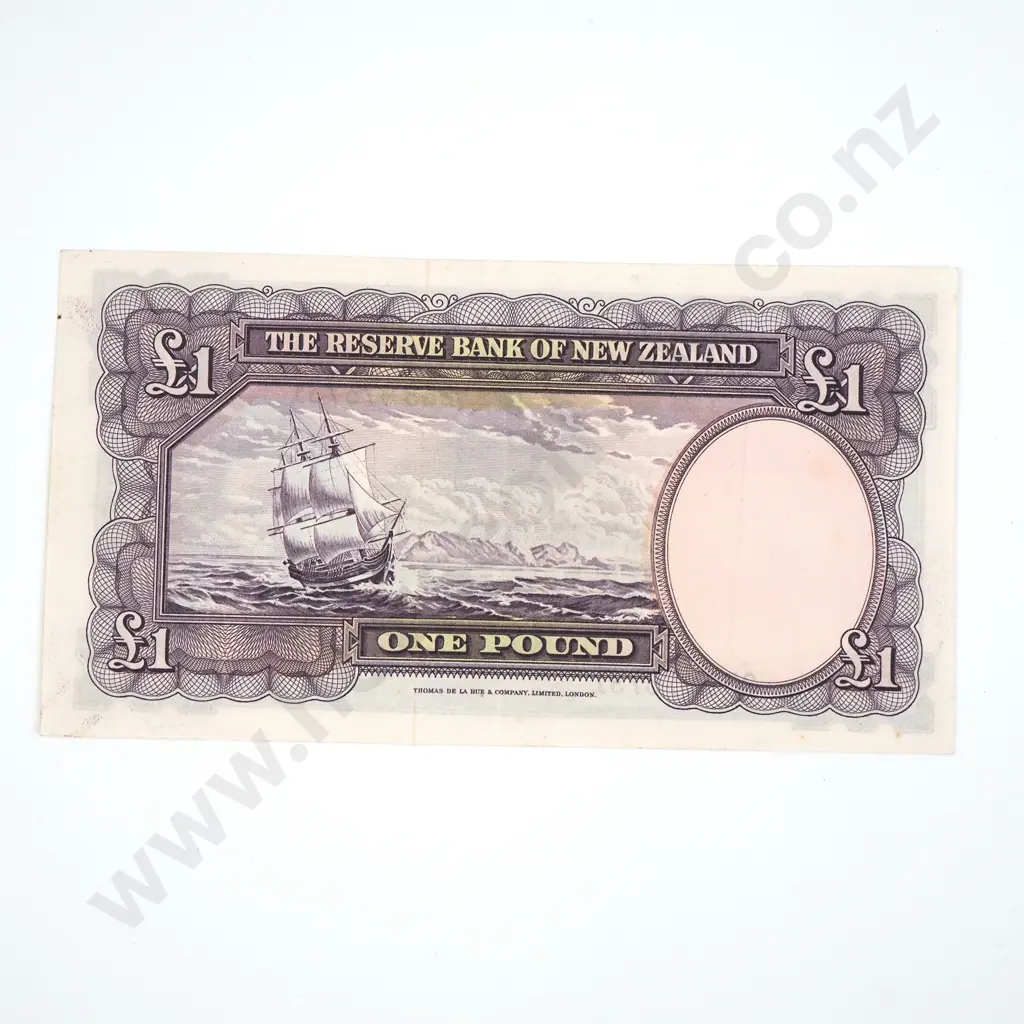 New Zealand Fleming One Pound Banknote  Image 1++