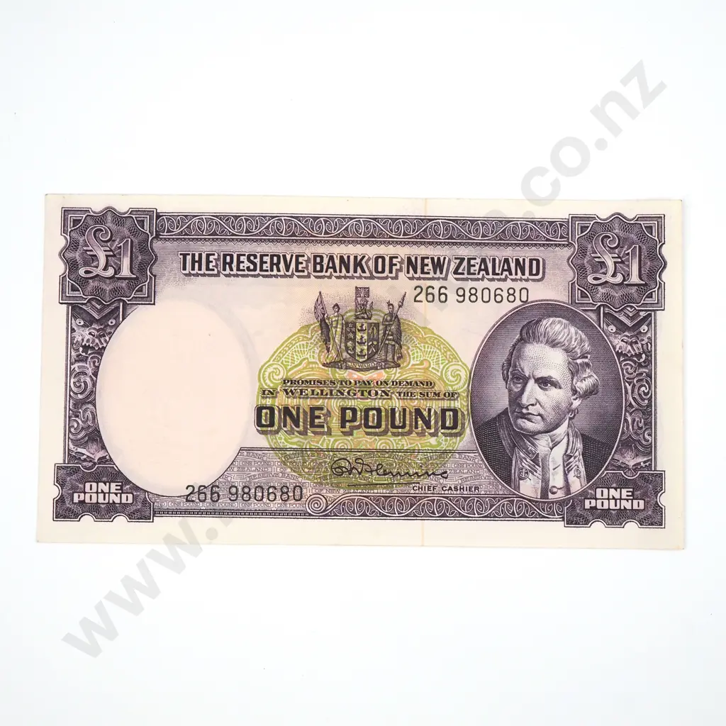 One Pound Fleming Banknote - AUNC Image 1++