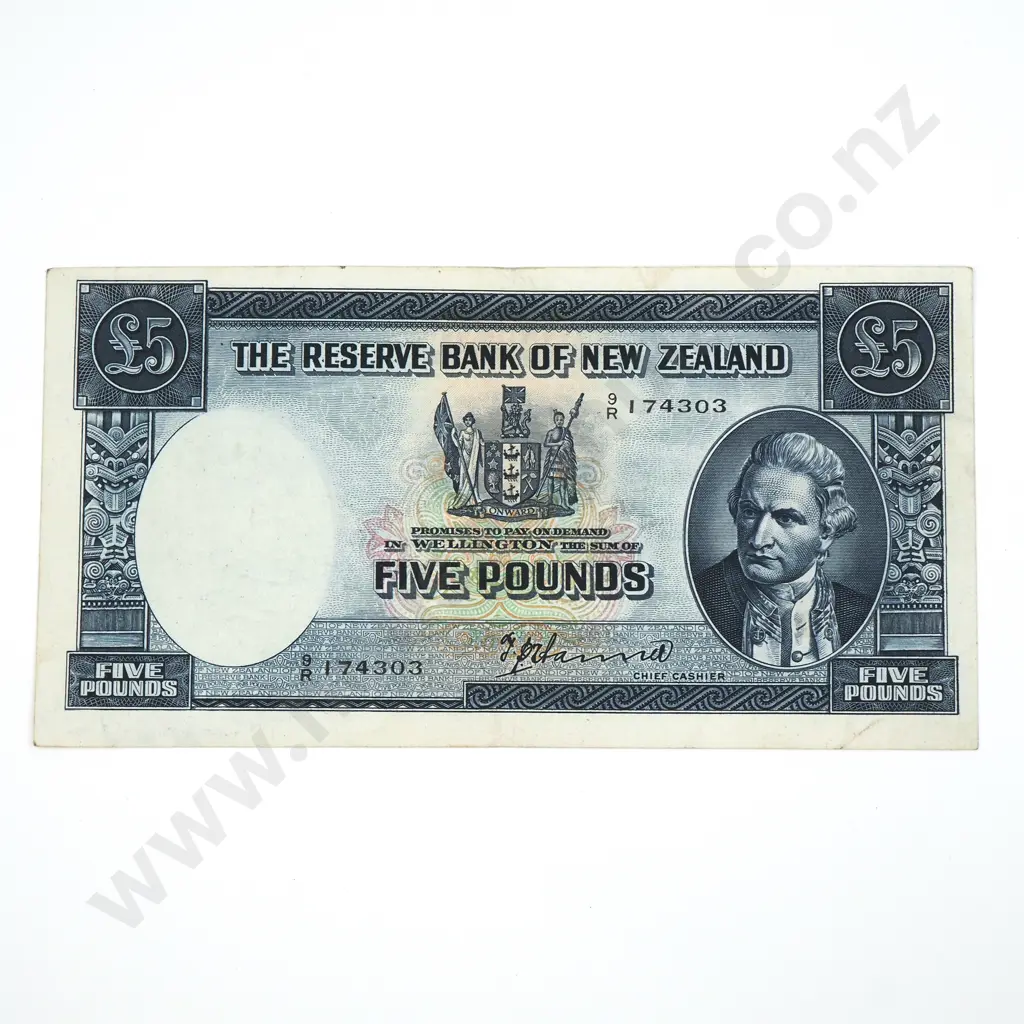Five Pound Hanna Banknote - VF  Image 1++