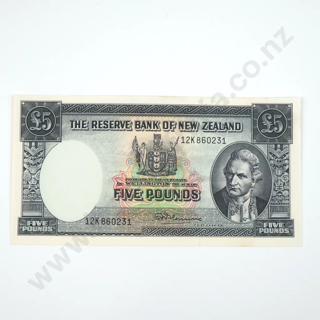 Five Pound Fleming Banknote - UNC CV $300 Image 1++