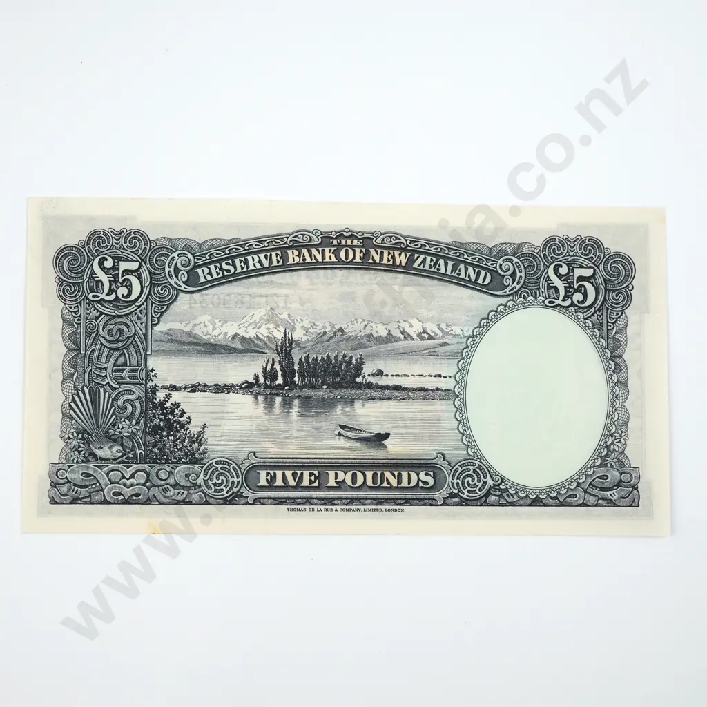 Five Pound Fleming Banknote - Last Prefix - UNC CV $400 Image 1++