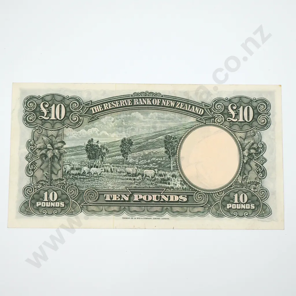 Ten Pound Fleming Banknote - Prefix AL - Tiny Tear in Bottom Edge Otherwise EF CV $500 Image 1++