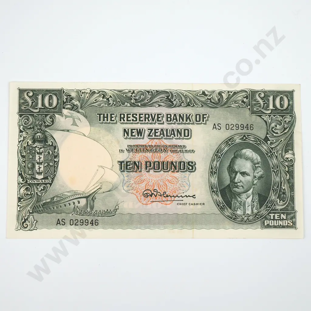Ten Pound Fleming Banknote - Last Prefix - UNC CV $1050 Image 1++