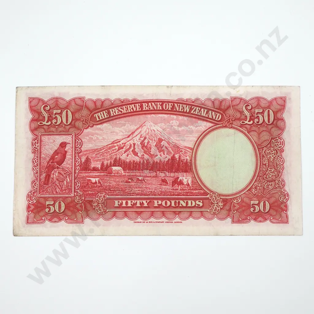 Fifty Pound Hanna Banknote - VF CV $5000 Image 1++